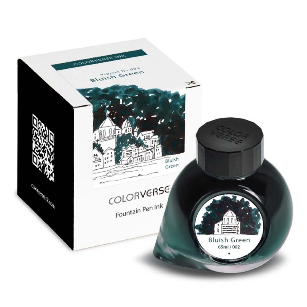 Colorverse | Project Series | Fountain Pen Ink | Bluish Green | 65ml - penpencilink