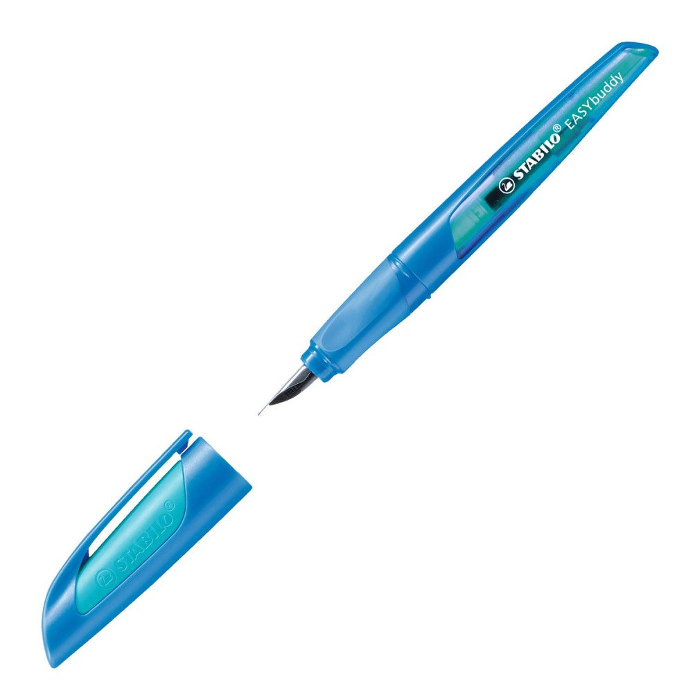 Stabilo | Easy Buddy | Fountain Pen | Right Handed | Dark Blue-Light Blue | Medium nib - penpencilink