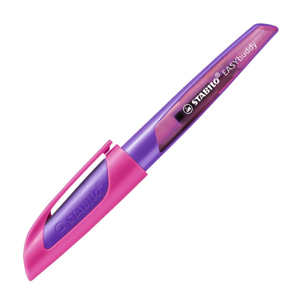 Stabilo | Easy Buddy | Fountain Pen | Left Handed | Purple-Magenta | Medium Nib - penpencilink