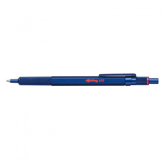 Rotring | 600 Series | Blue 1.0mm Ball Pen | Metal Body | Non-Slip | Metal Knurled Grip
