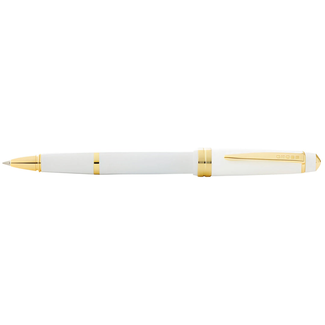Cross AT0745-10 Bailey Light™ Polished White Resin and Gold Tone Rollerball Pen