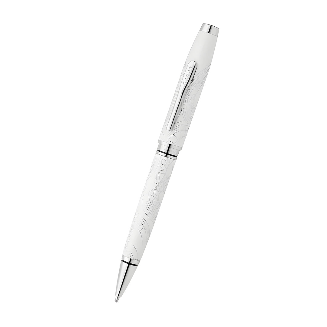 Cross AT0662-16 Coventry Zodiac Year of the Snake Pearl White Lacquer Ballpoint Pen
