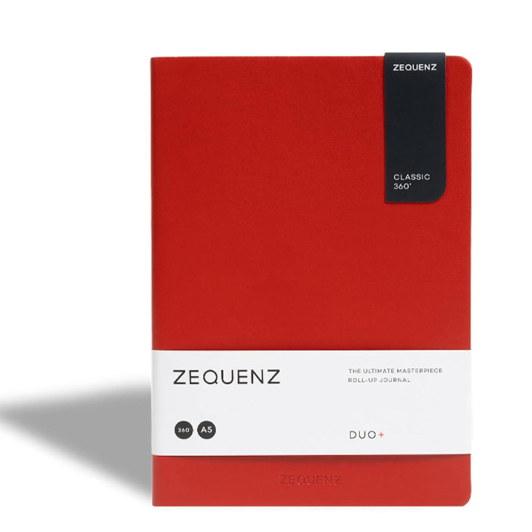 Zequenz A5 Notebook – Alpine Sunset | Ruled & Blank | 320 Pages, 70 GSM |Handmade|Ideal for Journaling & Note-Taking| DUO+ Series