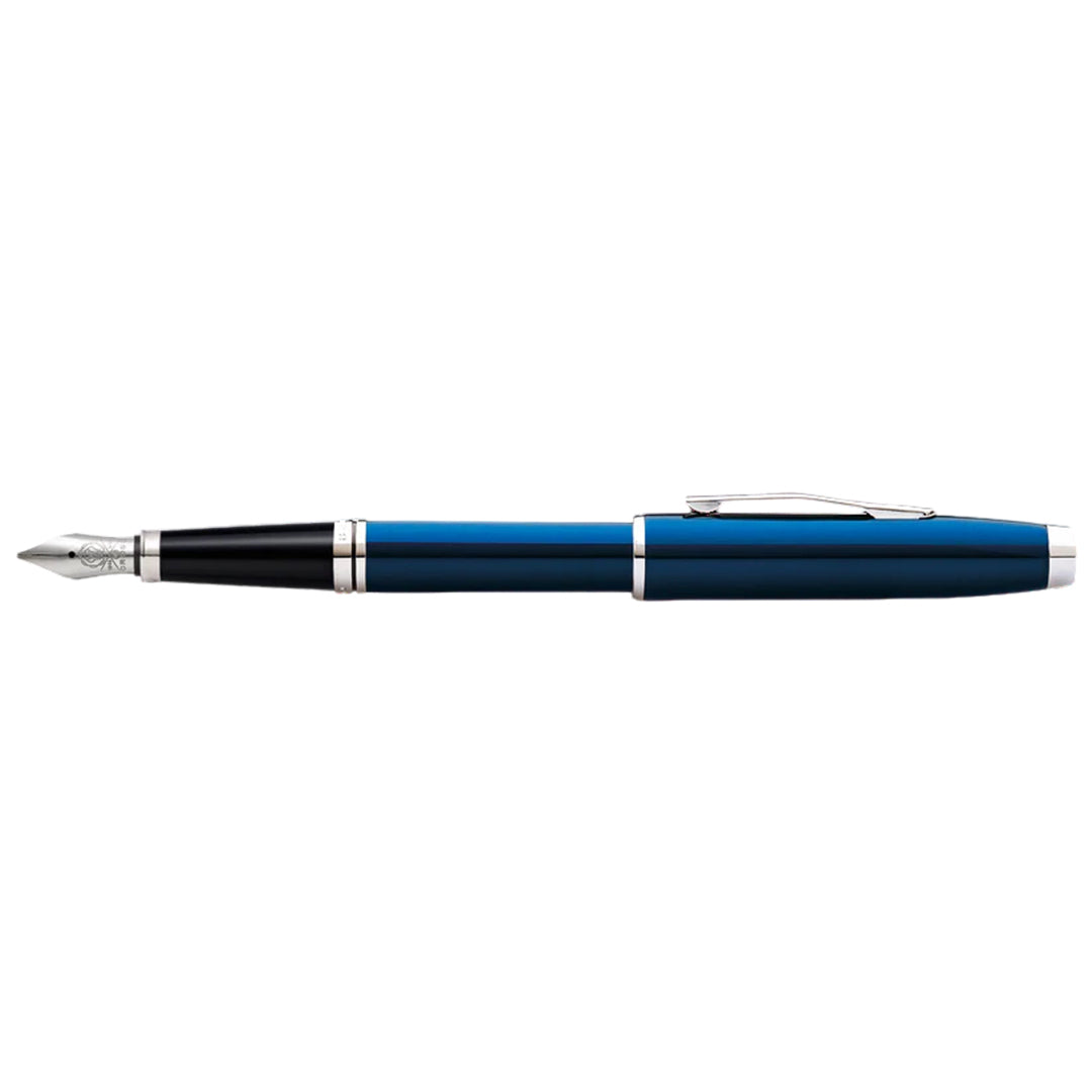 Cross AT0666-9MS Coventry Blue Lacquer Medium Nib Fountain Pen