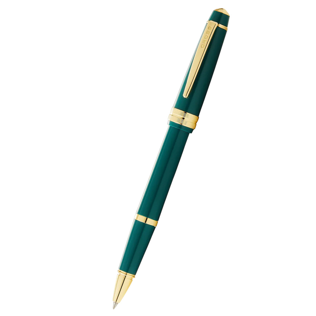 Cross AT0745-12 Bailey Light™ Polished Green Resin and Gold Tone Rollerball Pen