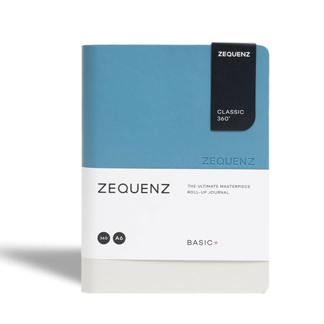 Zequenz A6 Ruled Notebook – ARCTIC SKY | 200 Sheets, 70 GSM | Soft Cover, 360° Flexible Binding |Handmade| Ideal for Journaling & Note-Taking |Basic+ Series