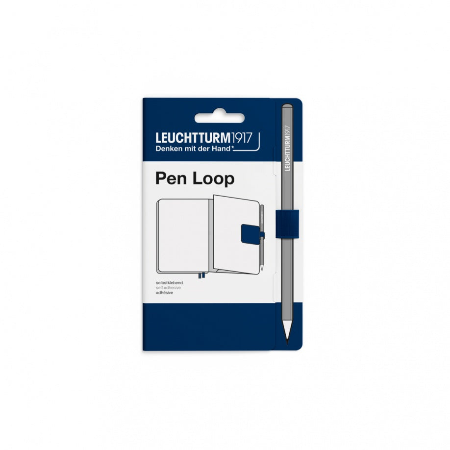 Leuchtturm1917 Pen Loop notebook and pen navy blue 
