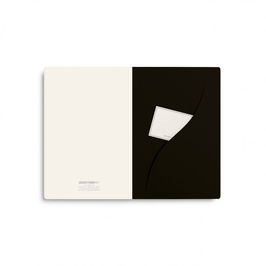 Jottbook pur (A5), 80 numbered pages, plain, Black, pack of 3