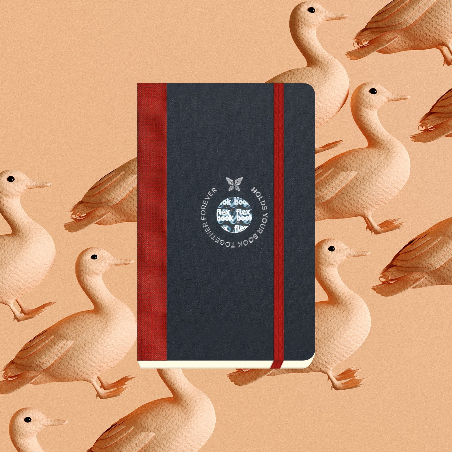 Flexbook | Plain | Pocket A6 Size Notebook | Red | Flex Global