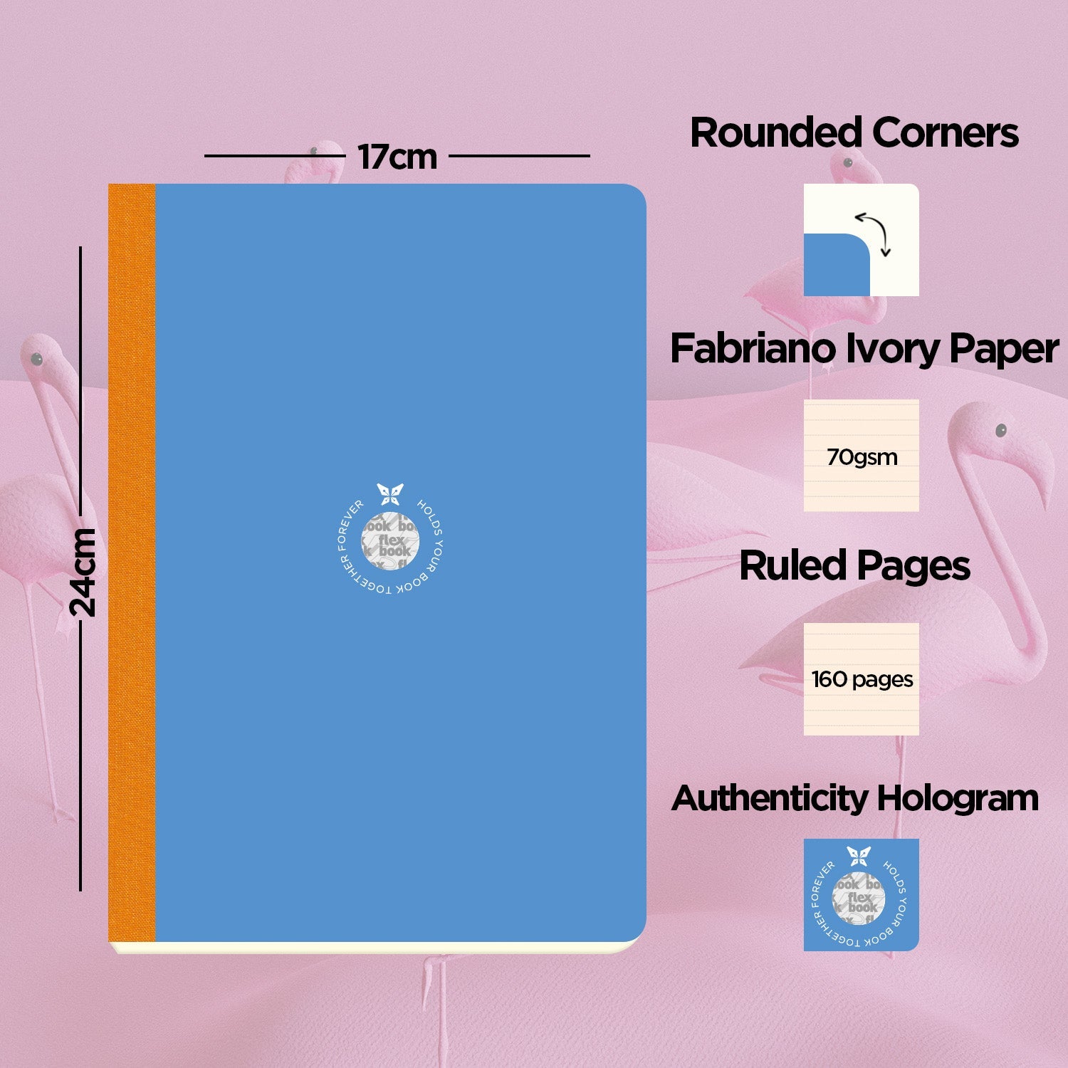 Flexbook | Ruled | Large B5 Size Notebook | Blue | Smartbook