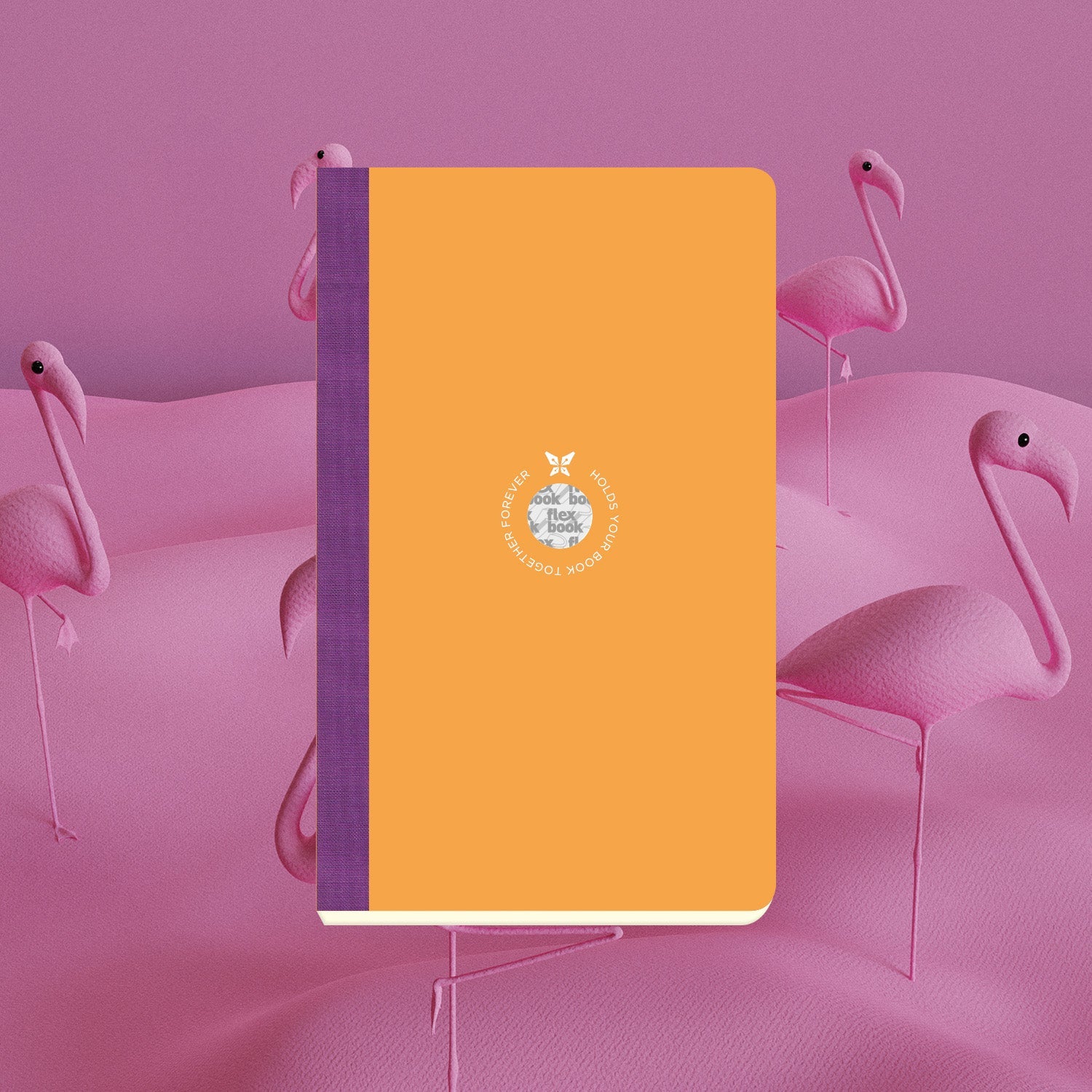 Flexbook | Ruled | Medium A5 Size Notebook | Orange | Smartbook