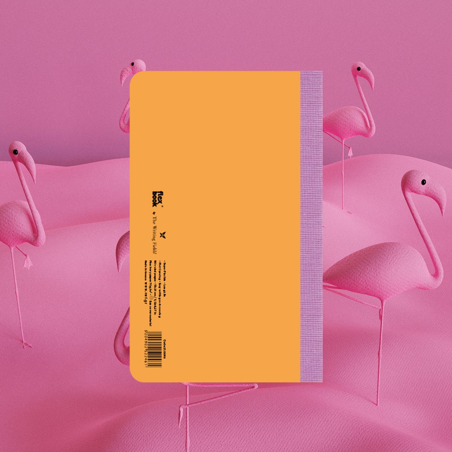 Flexbook | Ruled | Medium A5 Size Notebook | Orange | Smartbook