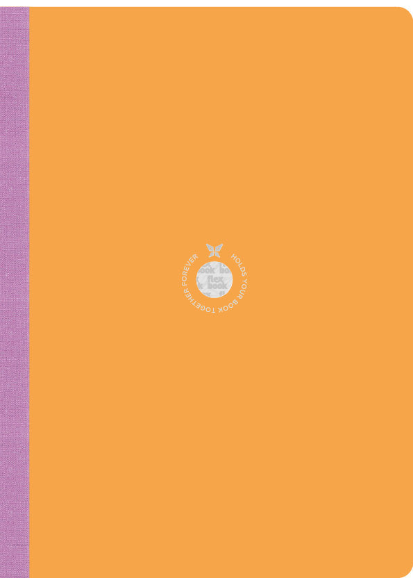 Flexbook | Ruled | Large A4 Size Notebook | Orange | Smartbook