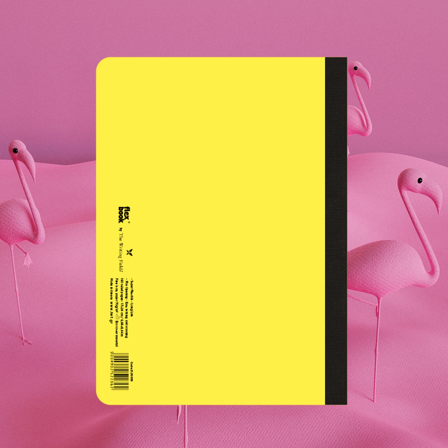 Flexbook | Ruled | Large A4 Size Notebook | Yellow | Smartbook