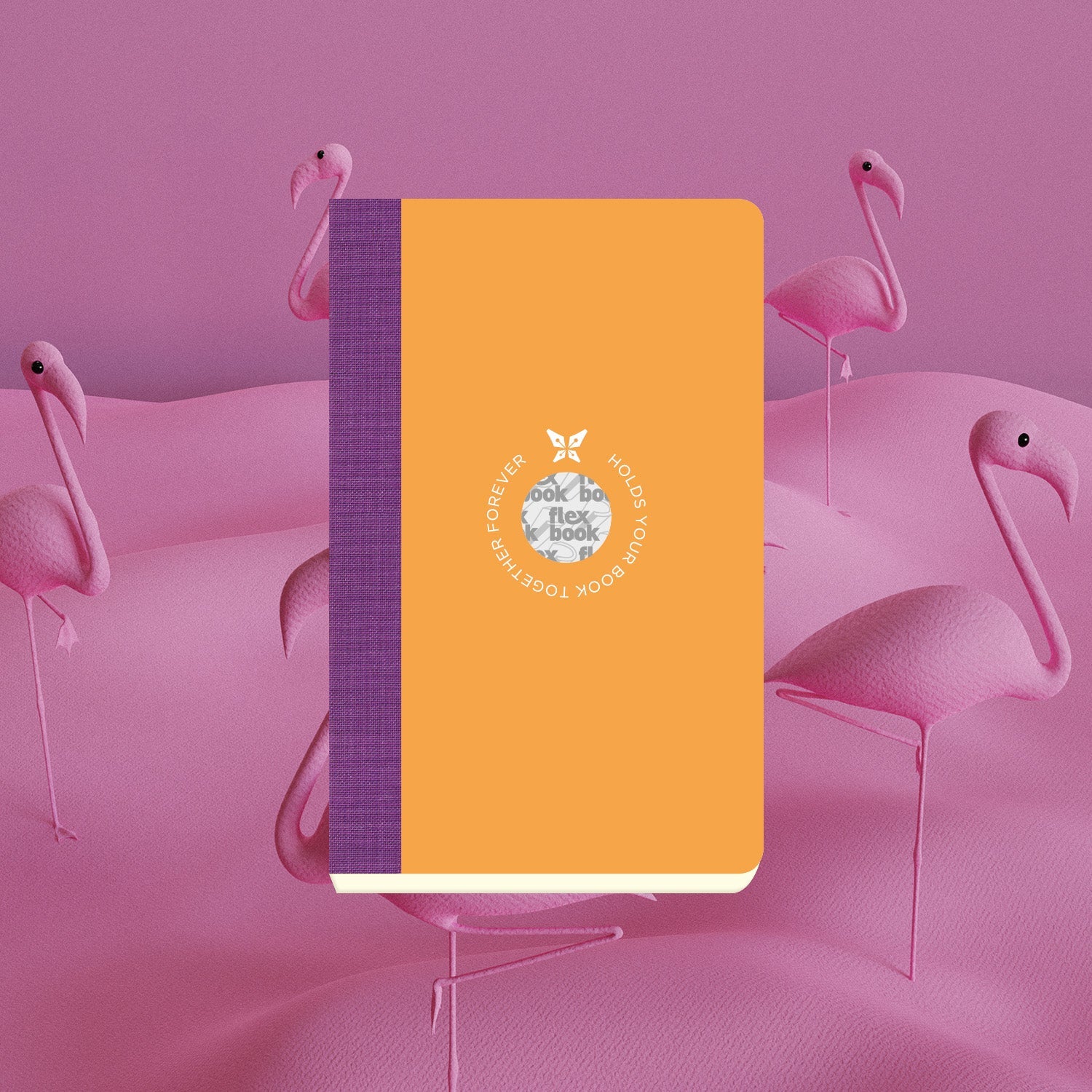 Flexbook | Ruled | Pocket A6 Size Notebook | Orange | Smartbook