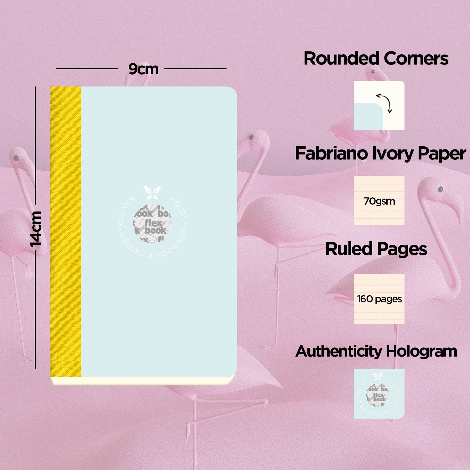 Flexbook | Ruled | Pocket A6 Size Notebook | Light Blue-Green | Smartbook