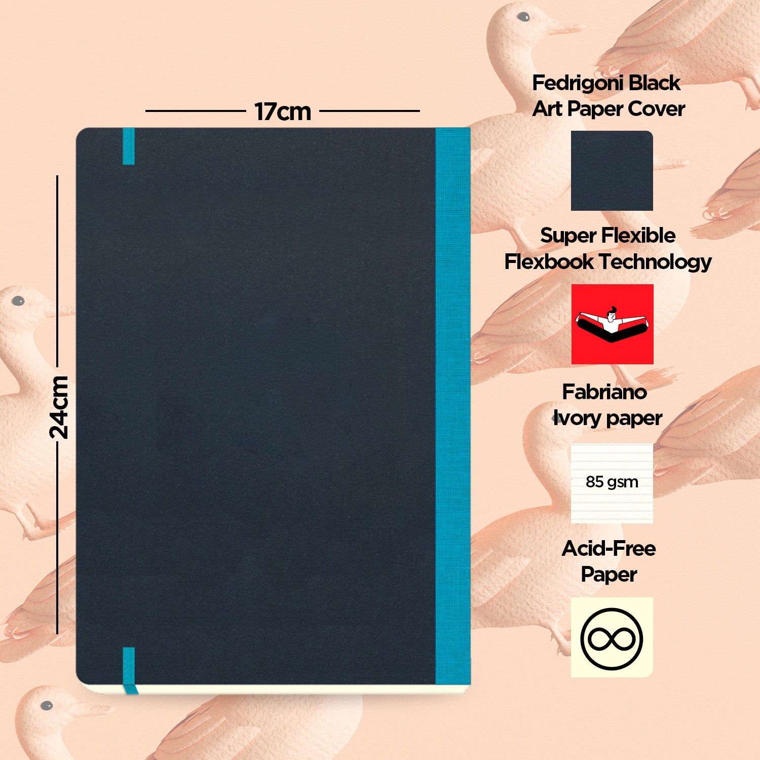 Flexbook | Ruled | Large B5 Size Notebook | Turquoise | Flex Global