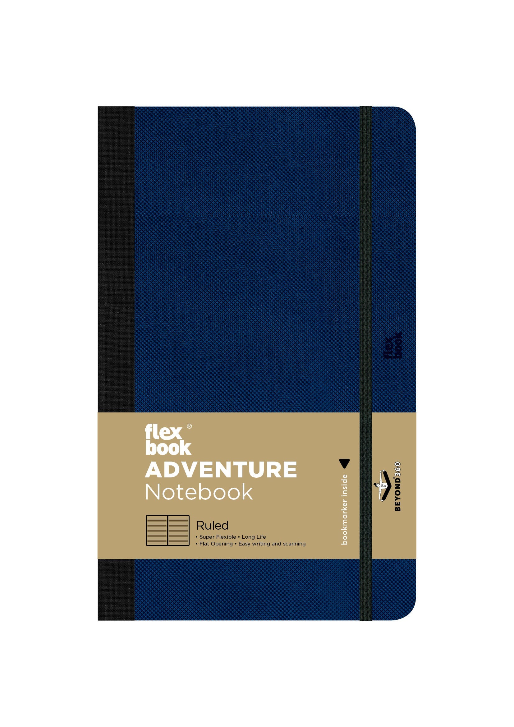 Flexbook | Ruled | Medium A5 Size Notebook | Royal Blue | Adventure Series