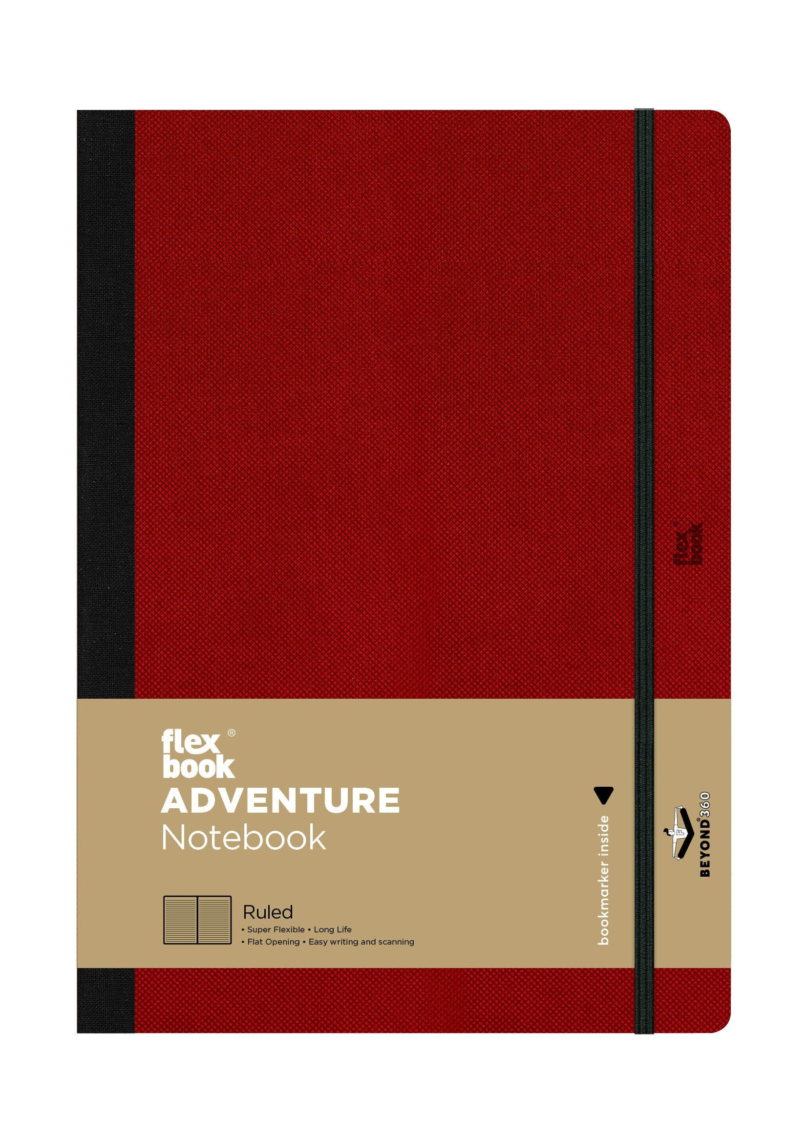Flexbook | Ruled | Large B5 Size Notebook | Red | Adventure Series