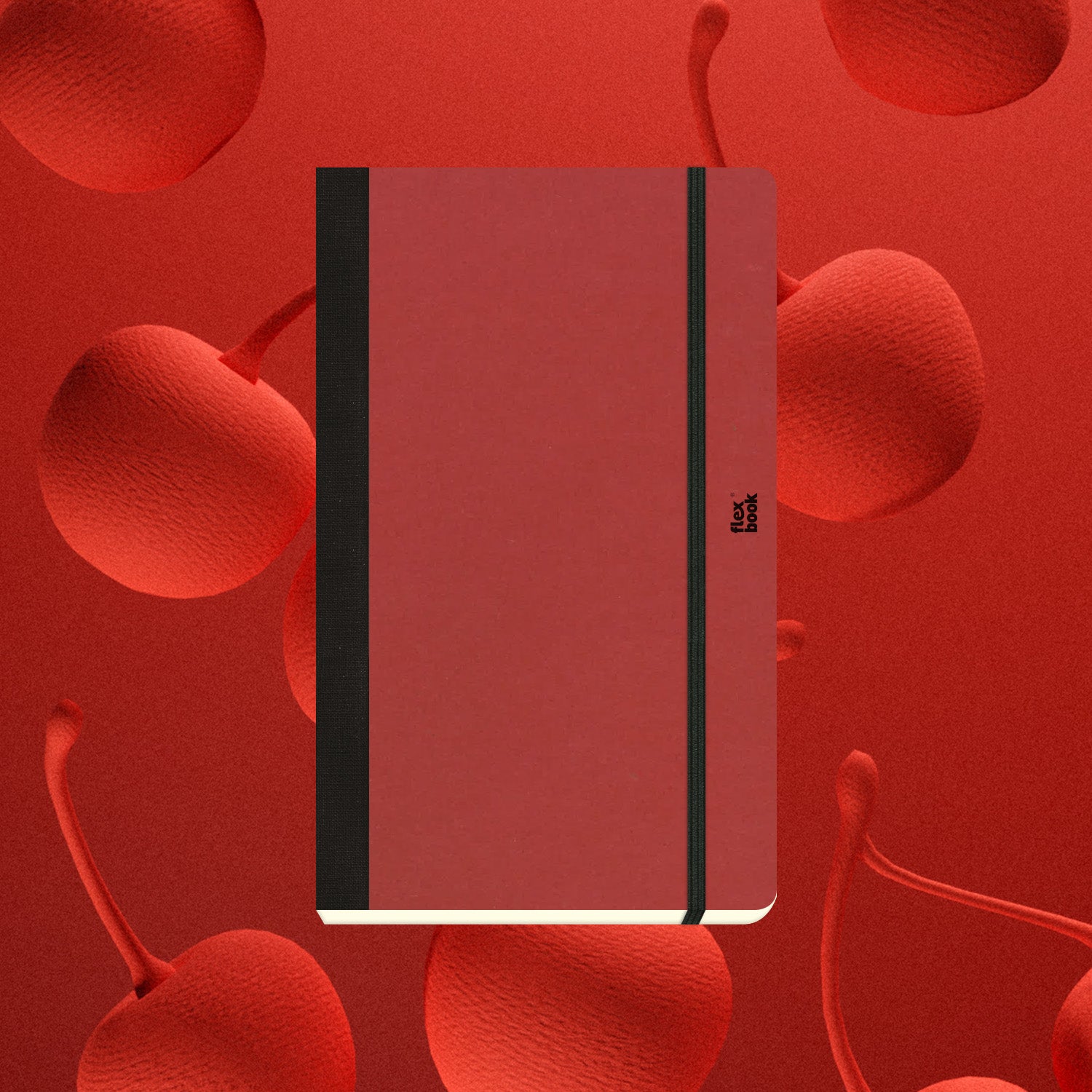 Flexbook | Ruled | Medium A5 Size Notebook | Cherry | Ecosmiles Eco Series