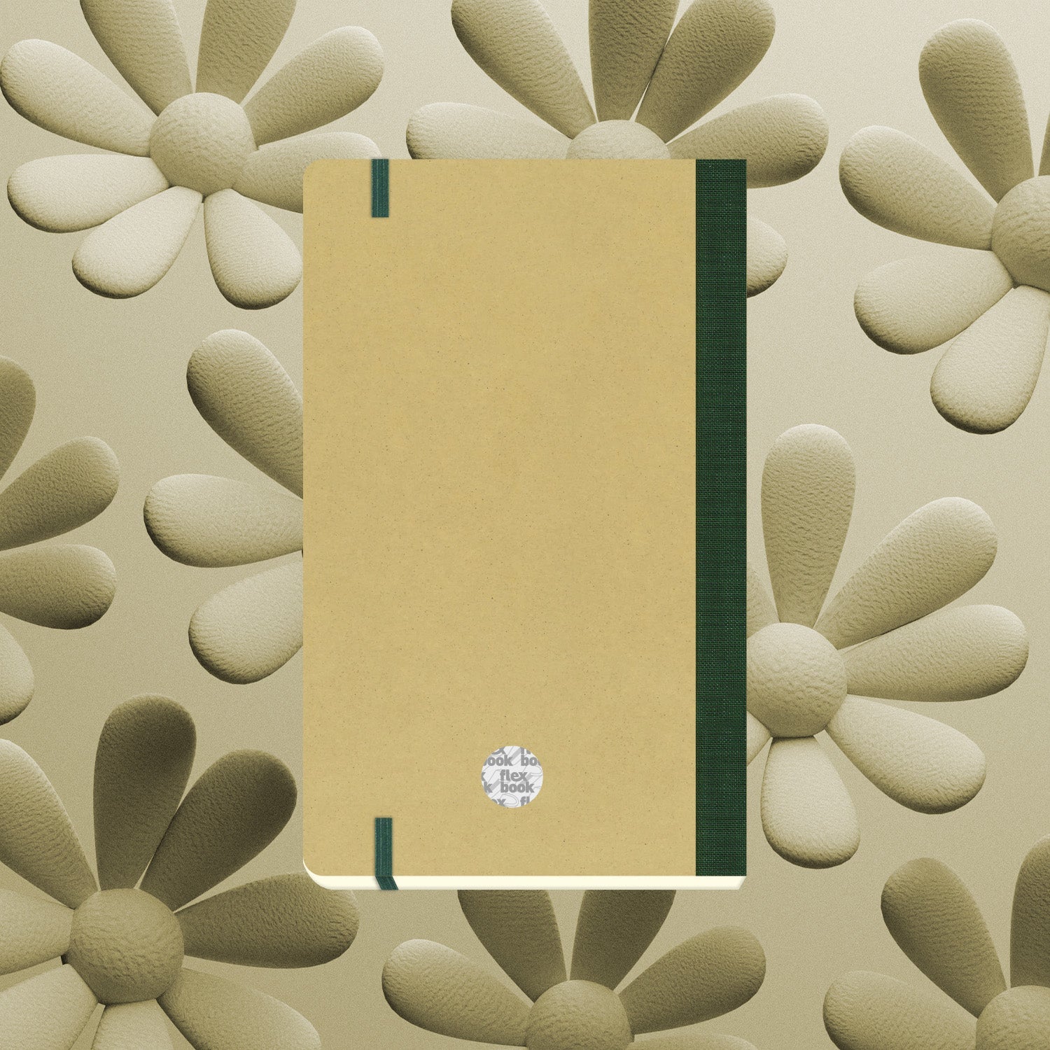 Flexbook | Ruled | Medium A5 Size Notebook | Olive | Ecosmiles Eco Series