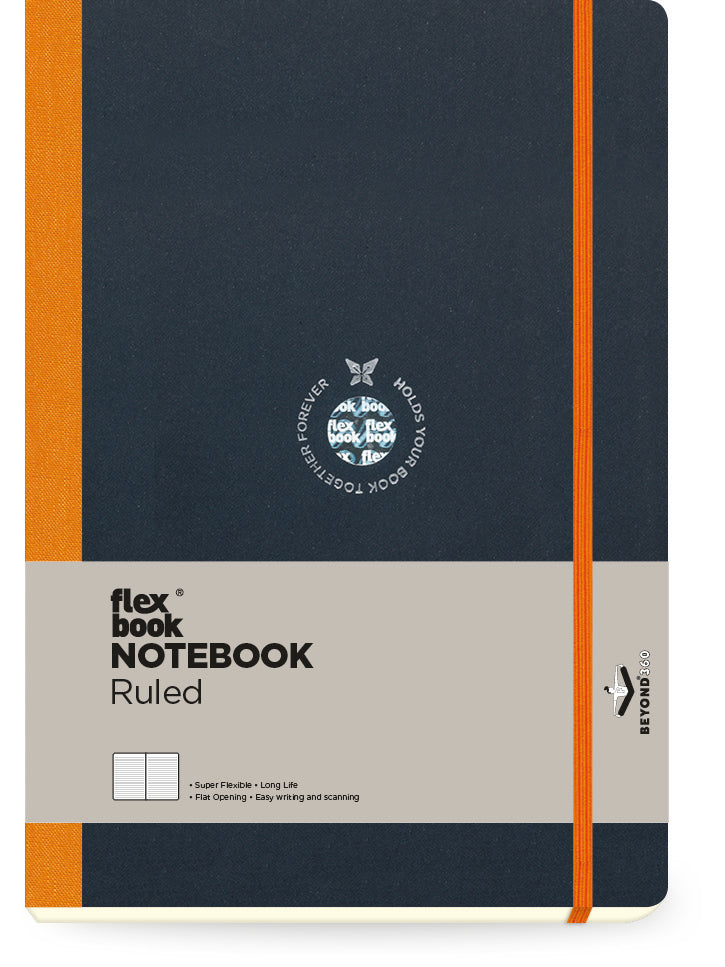 Flexbook | Ruled | Large B5 Size Notebook | Orange | Flex Global