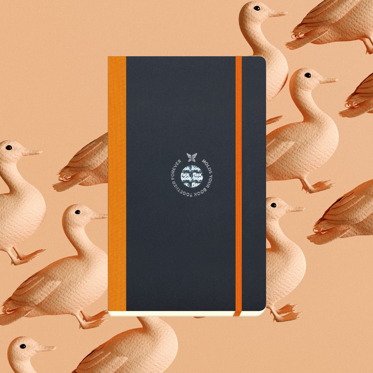 Flexbook | Ruled | Medium A5 Size Notebook | Orange | Flex Global