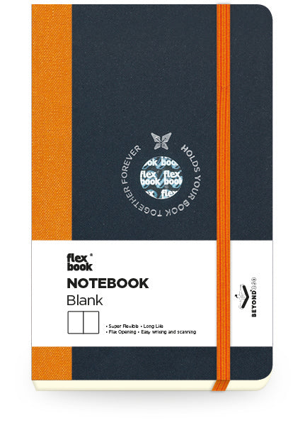 Flexbook | Plain | Pocket A6 Size Notebook | Orange | Flex Global