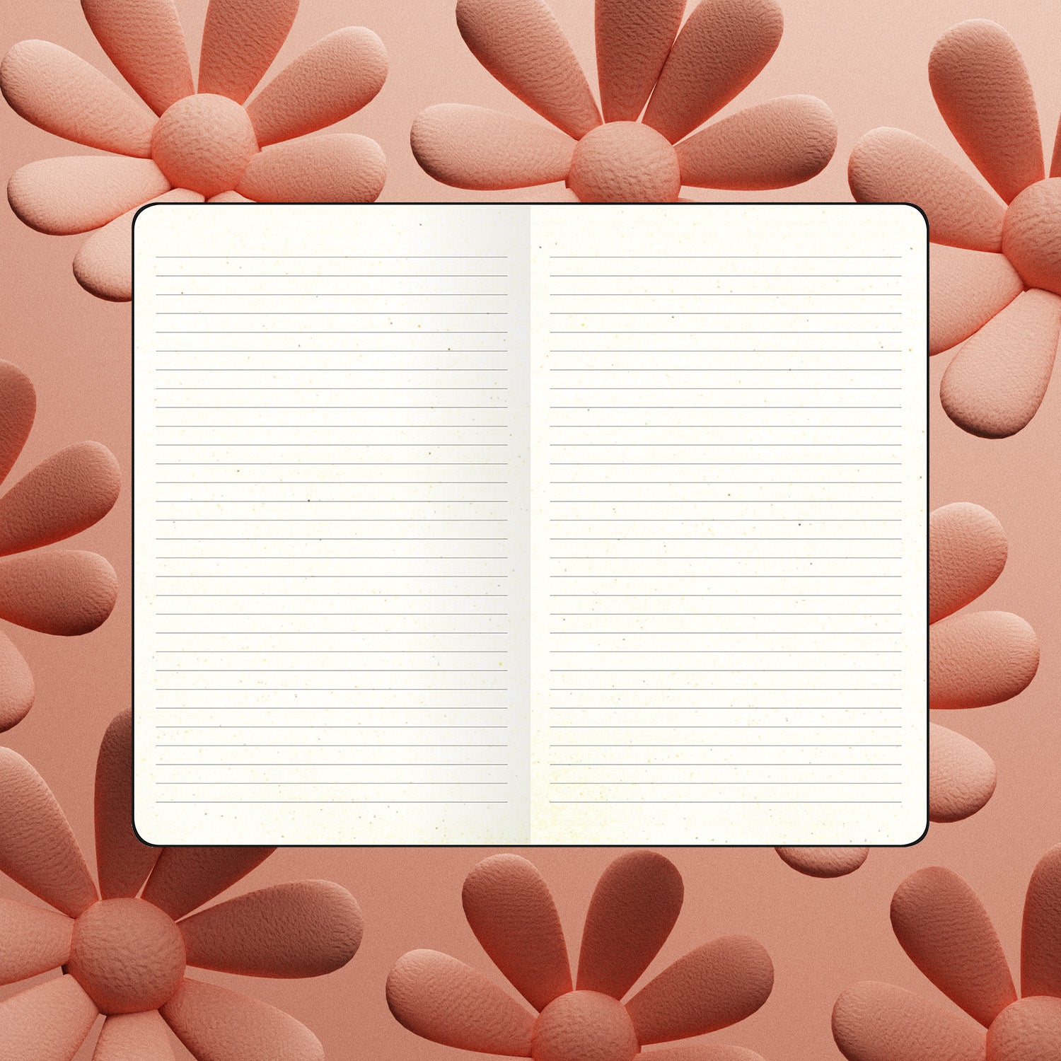 Flexbook | Ruled | Medium A5 Size Notebook | Almond | Ecosmiles Eco Series