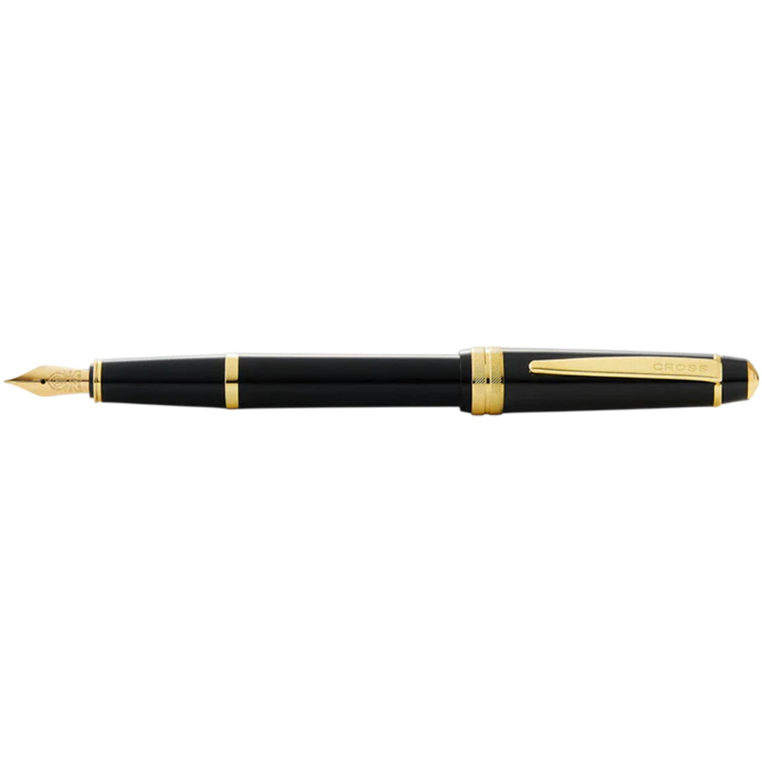 Cross AT0746-9MS Bailey Light™ Polished Black Resin and Gold Tone Medium Nib Fountain Pen
