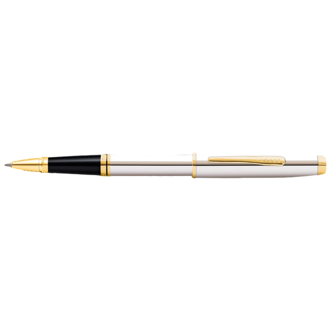 Cross AT0665-2 Coventry Polished Chrome with Gold-Tone Rollerball Pen