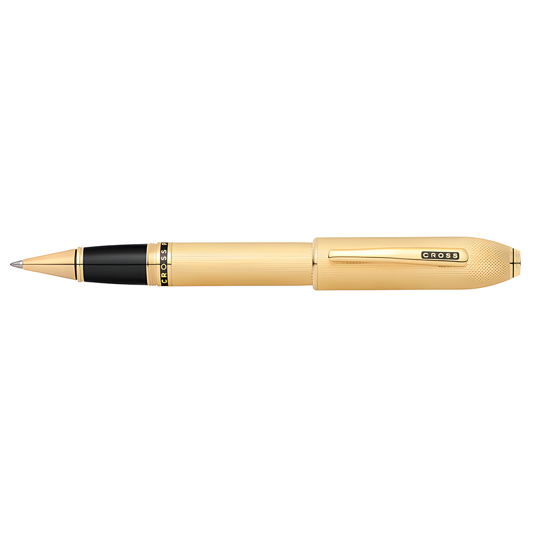 Cross AT0705-4 Peerless™ 23KT Heavy Gold Plate with Gold Plated Appointments and Swarovski Crystal Rollerball Pen