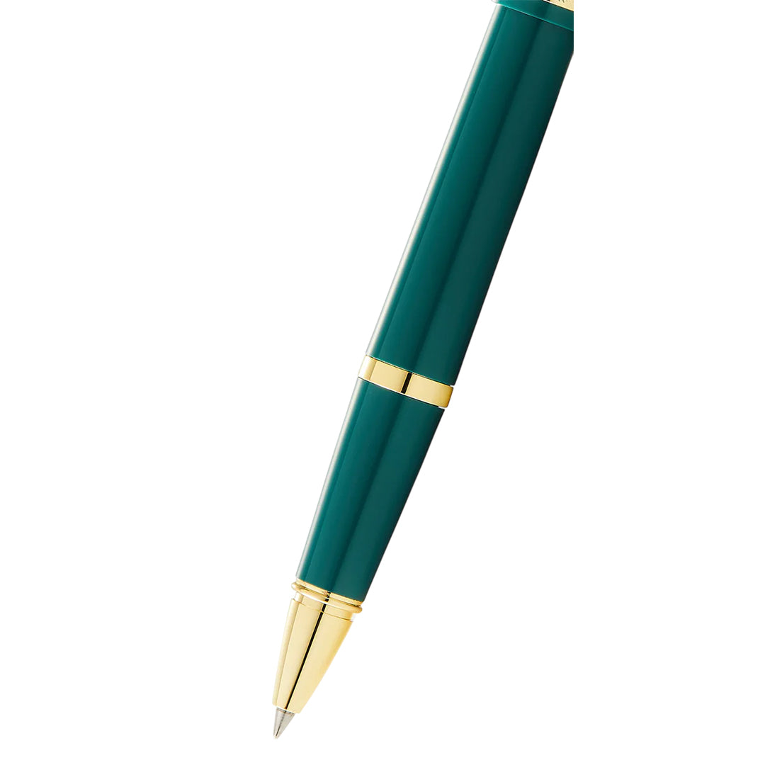 Cross AT0745-12 Bailey Light™ Polished Green Resin and Gold Tone Rollerball Pen