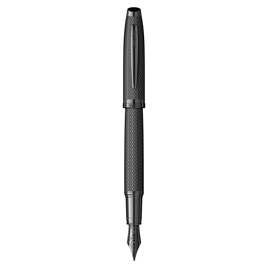 Scrikss Oscar 390 Medium Nib Fountain Pen - Matt Black