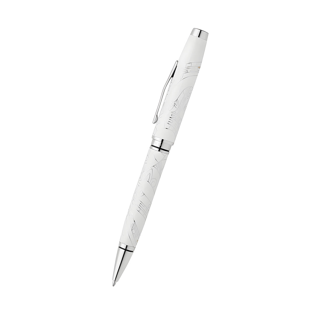 Cross AT0662-16 Coventry Zodiac Year of the Snake Pearl White Lacquer Ballpoint Pen