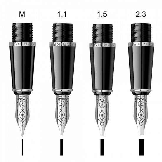 Scrikss Calligraphy Pen Set in Burgundy Medium, 1.1mm, 1.5mm, 2.3mm Nib