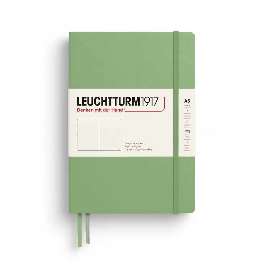 Leuchtturm1917 Plain Notebook 251 Pages A5 - Sage