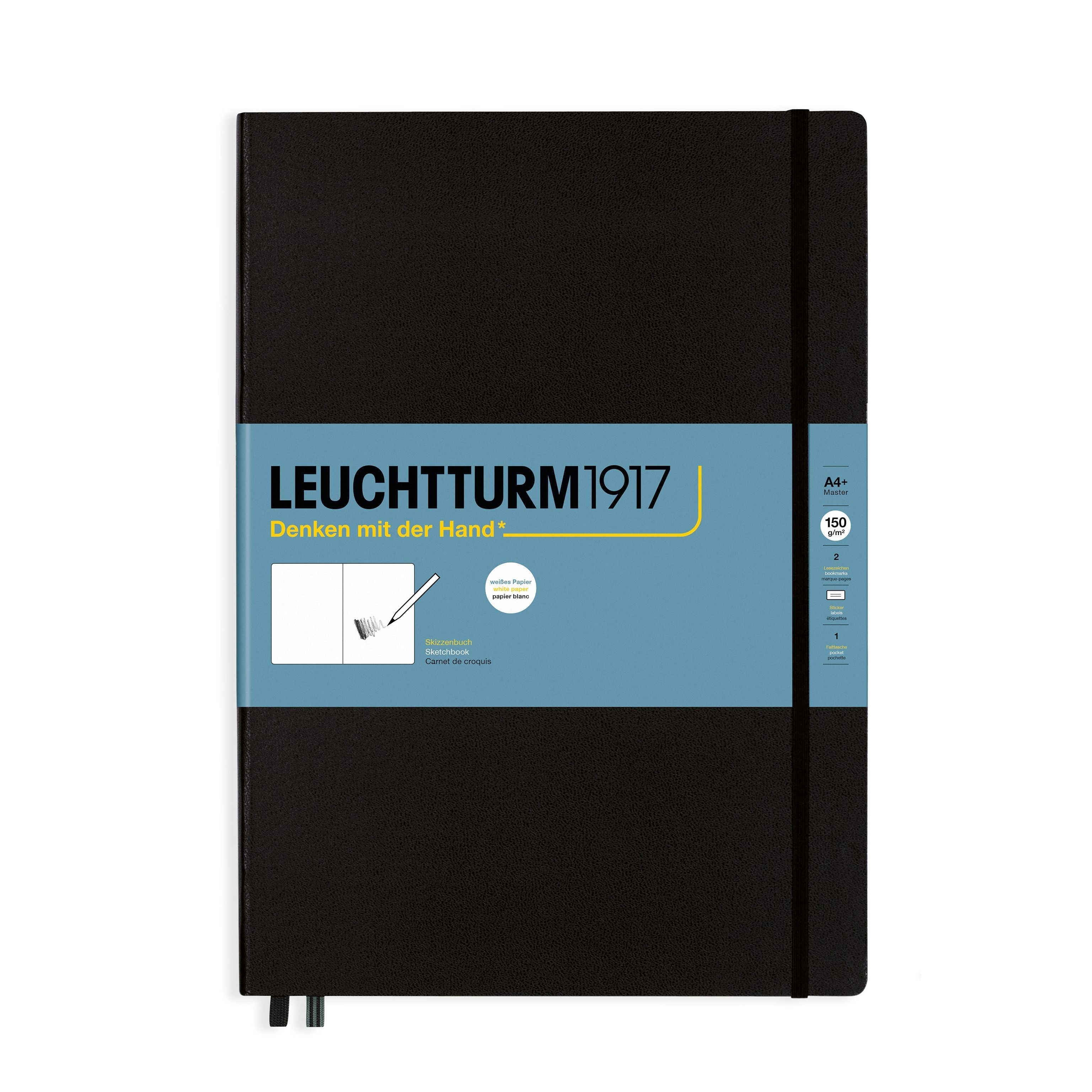 Leuchtturm1917 Plain Sketchbook 112 pages (A4+) - Black