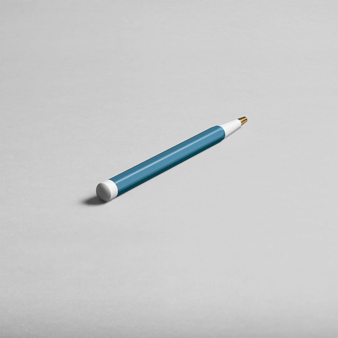 LEUCHTTURM1917 Gel Pen with Document Proof Black Ink | Drehgriffel No. 1 | Stone Blue| Twist Mechanism