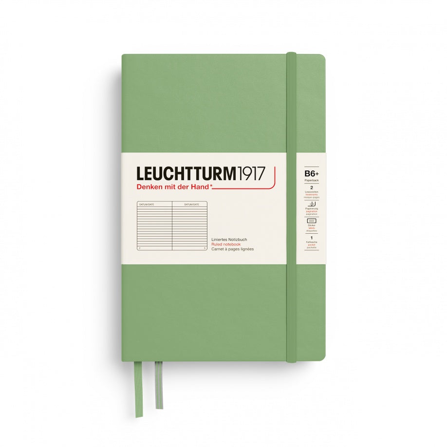 Leuchtturm1917 Ruled Notebook 219 Pages (B6+)  - Sage