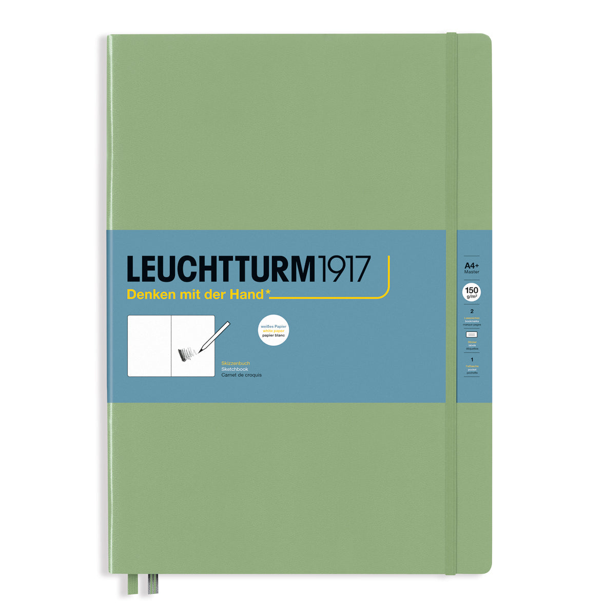 Leuchtturm1917 Plain Sketchbook 112 pages (A4+) - Sage