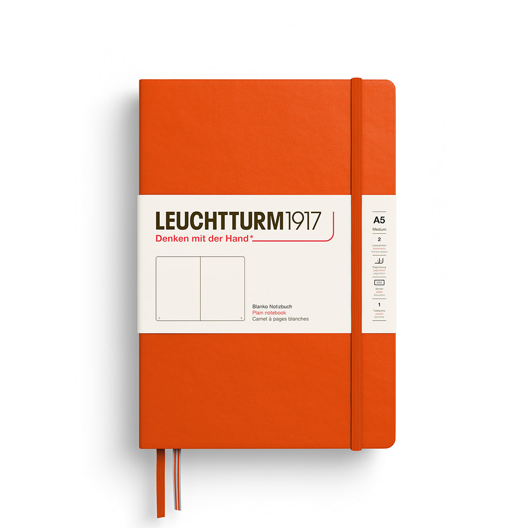 Leuchtturm1917 Plain Notebook 251 Pages A5 - Pumpkin