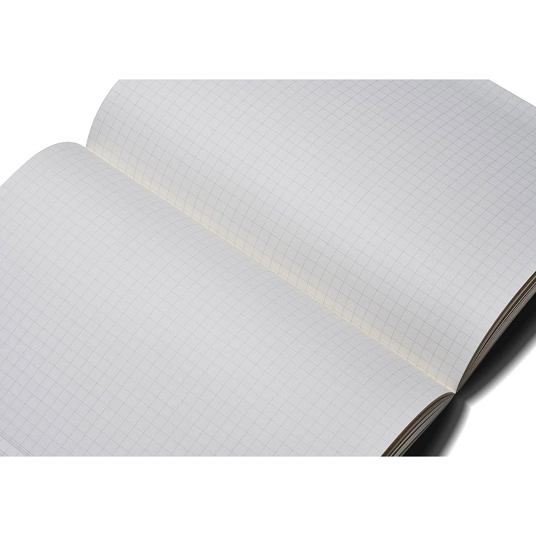 Zequenz A5 Size Terra Brown Slim Notebook Squared Acid Free Paper 200 Pages 80GSM 360 Degree Flexibility 100% Handmade Fountain Pen Friendly Color Series Bookmark Included
