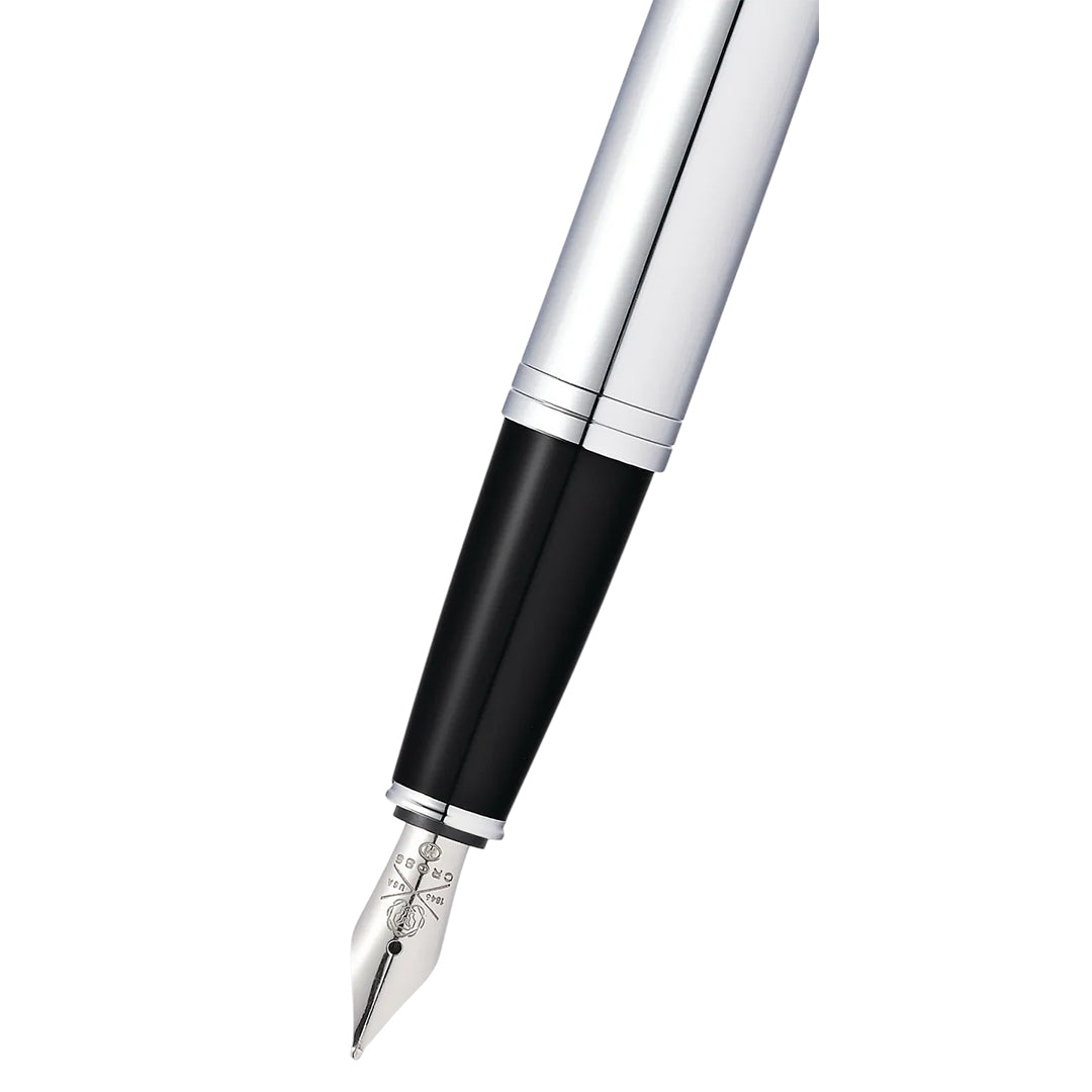 Cross AT0116-1 Calais™ Polished Chrome Stainless Steel Fountain Pen