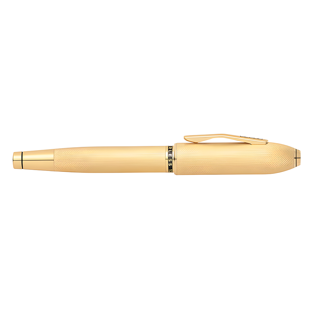 Cross AT0705-4 Peerless™ 23KT Heavy Gold Plate with Gold Plated Appointments and Swarovski Crystal Rollerball Pen