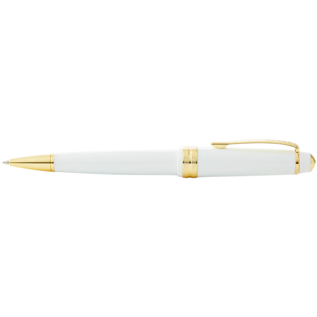 Cross AT0742-10 Bailey Light™ Polished White Resin and Gold Tone Ballpoint Pen