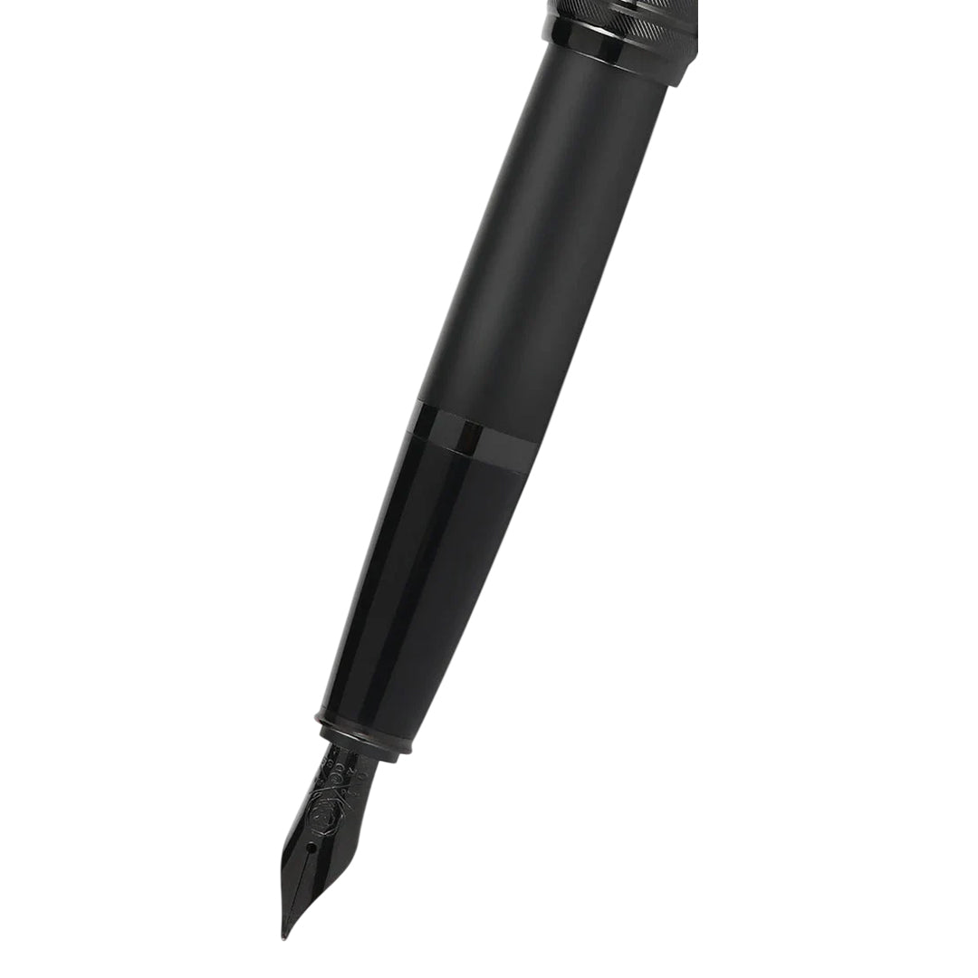 Cross AT0456-19MS Bailey™ Matte Black Lacquer Stainless Steel Medium Nib Fountain Pen