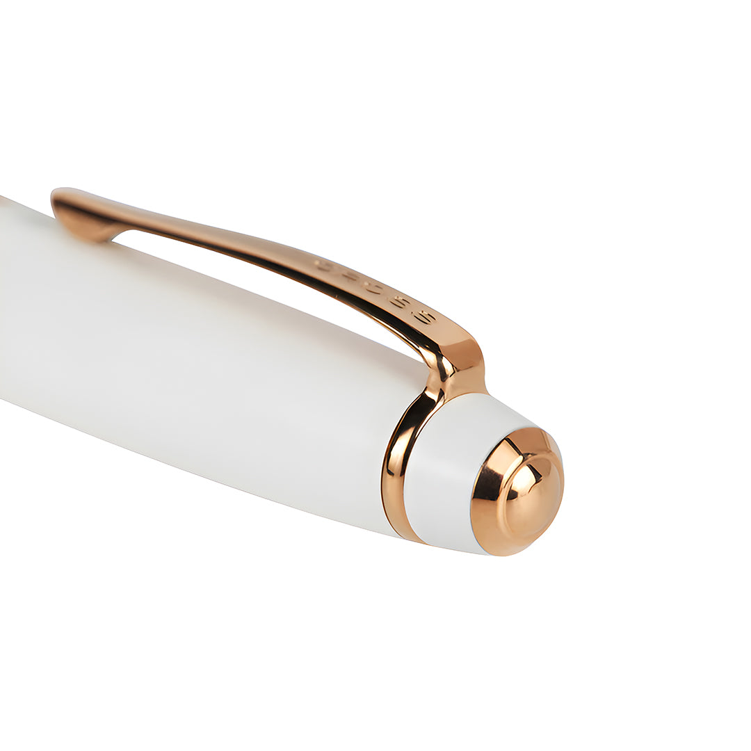 Cross AT0455-22 Bailey™ Pearlescent White Lacquer Rollerball Pen