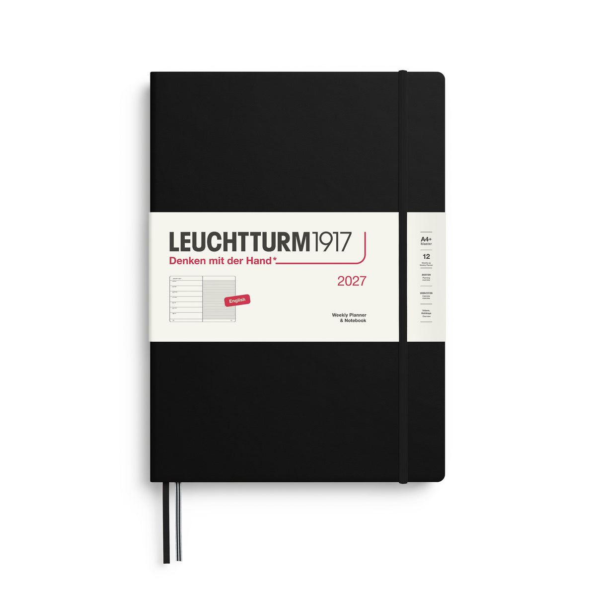 Leuchtturm1917 2027 Weekly Planner (A4+) - Black