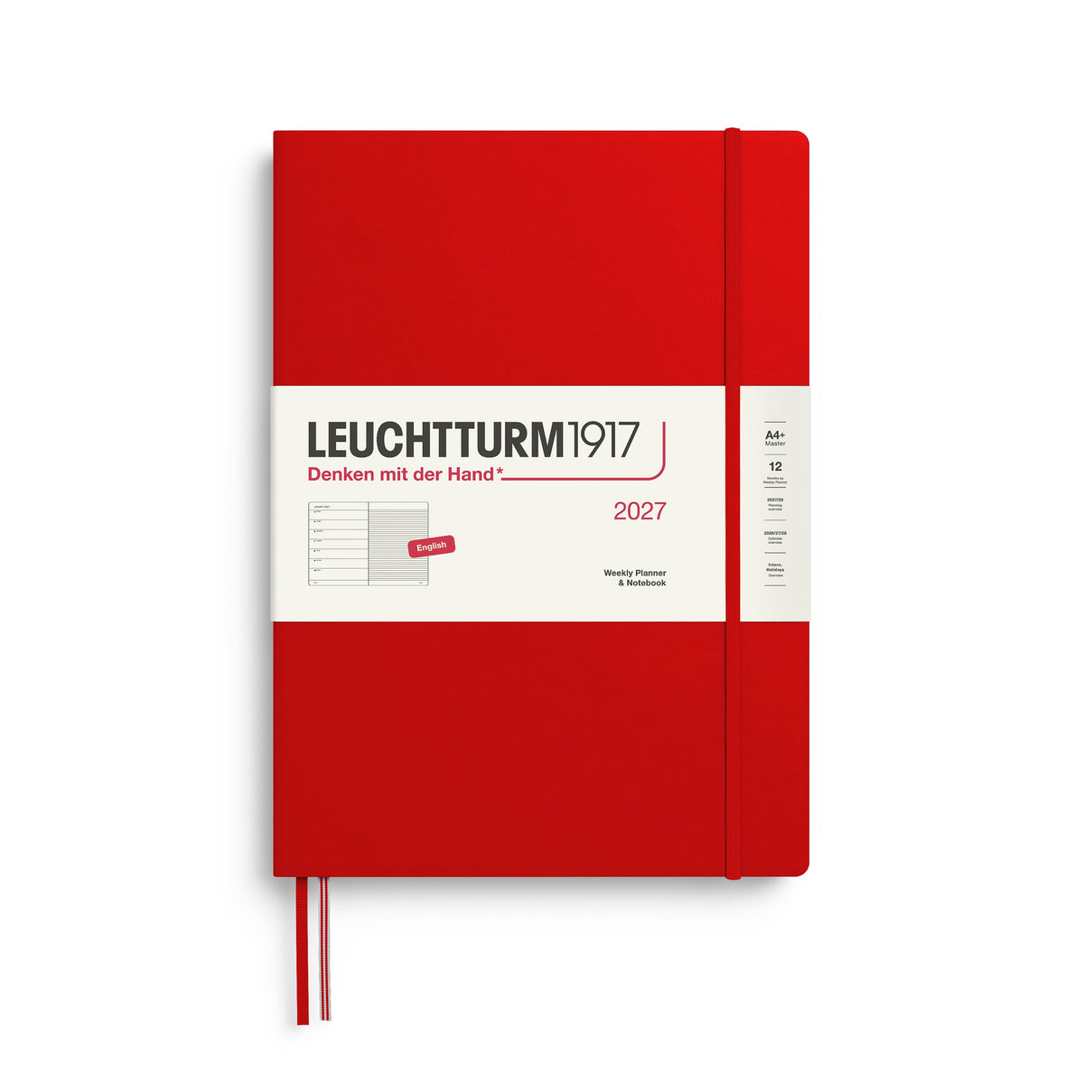 Leuchtturm1917 2027 Weekly Planner (A4+) - Cherry